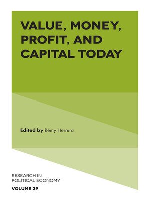cover image of Value, Money, Profit, and Capital Today